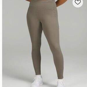 High-Waisted Taupe Leggings